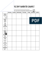 My Healthy Habits Chart