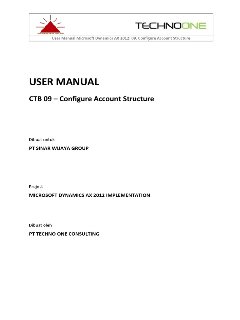 Configure Account Structure in AX 2012 | PDF