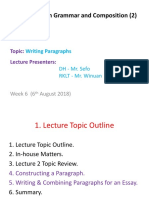 LA 102: English Grammar and Composition (2) : Lecture No: 3