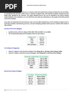 Megger Test Form | PDF | Electrical Engineering | Manufactured Goods