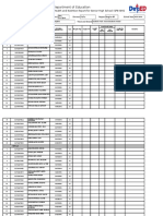 Department of Education: School Form 8 Learner's Basic Health and Nutrition Report For Senior High School (SF8-SHS)