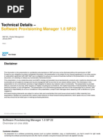 Technical Details - Software Provisioning Manager 1.0 SP22