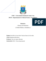 Relatório sobre colisão elástica e inelástica de partículas