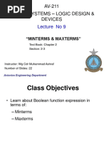 AV-211 Digital Systems - Logic Design & Devices: Lecture No 9