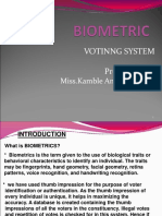 Votinng System Presented By:: Miss - Kamble Ankita Laxman