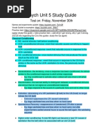 Psych Unit 5 Study Guide