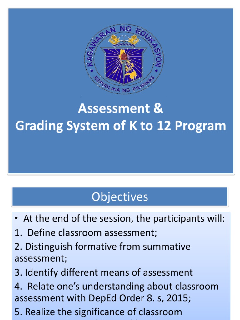 K to 12 Classroom Assessment Guide | PDF | Educational Assessment ...