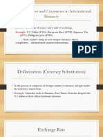 Exchange Rates and Currencies in International Business 2