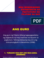 Mga Estratehiya Sa Filipino