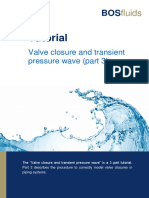 Tutorial: Valve Closure and Transient Pressure Wave (Part 3)