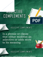 Adjective Complements