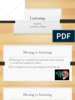 English 292 Report Listening