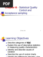 Acceptance Sampling and Control Chart