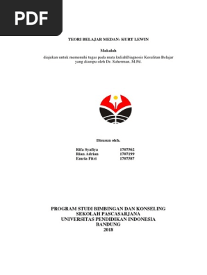 Teori Belajar Kurt Lewin Ok Pdf