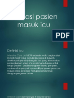 Indikasi Pasien Masuk Icu