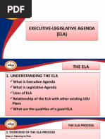 ELA Formulation Process