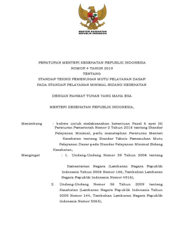 PMK No 4 TH 2019 SPM - 1-5 | PDF