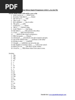 Soal Latihan Bahasa Inggris Penggunaan Article A An The