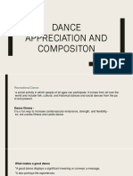Dance Appreciation and Compositon