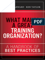 What Makes A Great Training Organization A Handbook of Best Prac