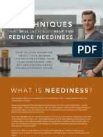 Reduce Neediness 4 Techniques