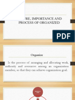 Nature, Importance and Process of Organizing