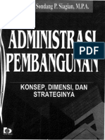 Prof - DR - Sondang P.siagian Administrasi Pembangunan. Intro PDF