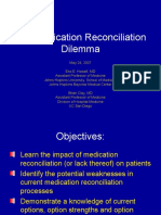 The Medication Reconciliation Dilemma
