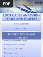 Root Cause Analysis - Tools and Process: Charles Cotter 15-16 MAY 2014