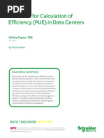 Guidance For Calculation of Efficiency (PUE) in Data Centers