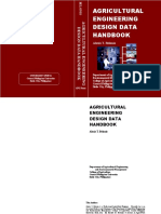 Agricultural Engineering Design Data Handbook