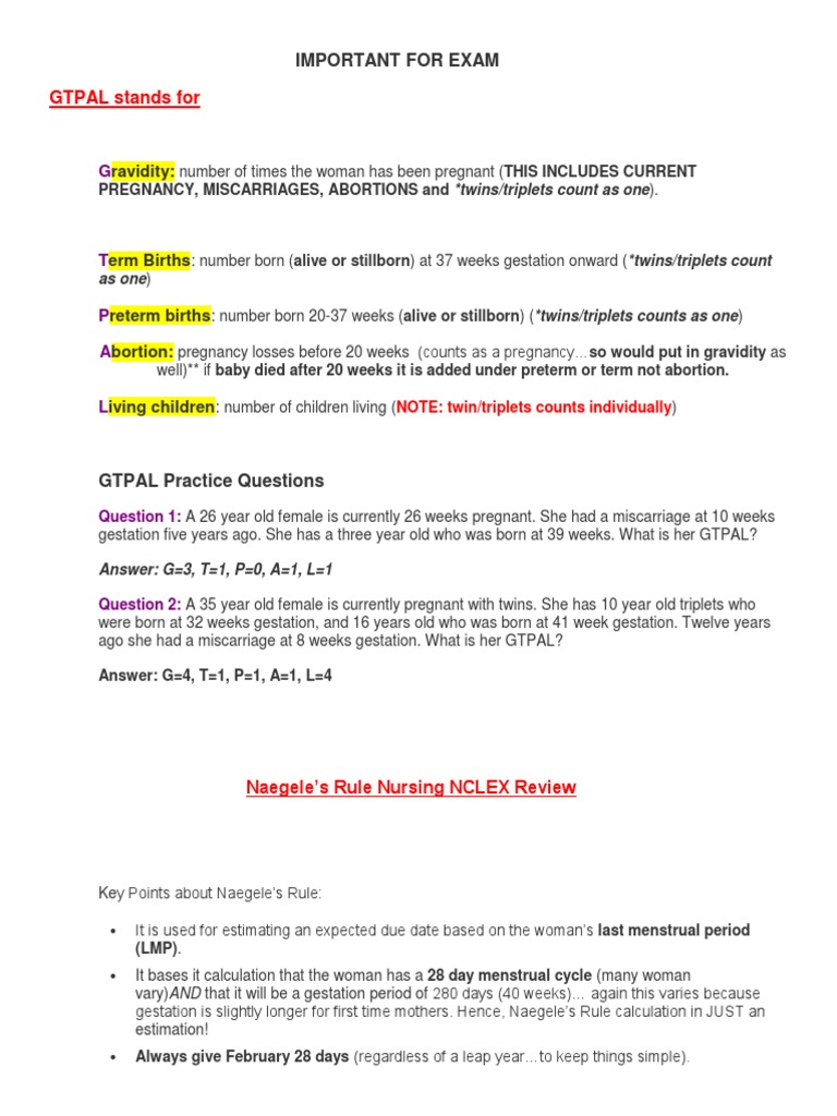 Important For Exam Miscarriage Pregnancy