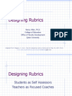 Designing Rubrics: Nancy Allen, Ph.D. College of Education Office of Faculty Development Qatar University