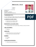 Curriculum - Vitae: Ankit Kumar Yadav