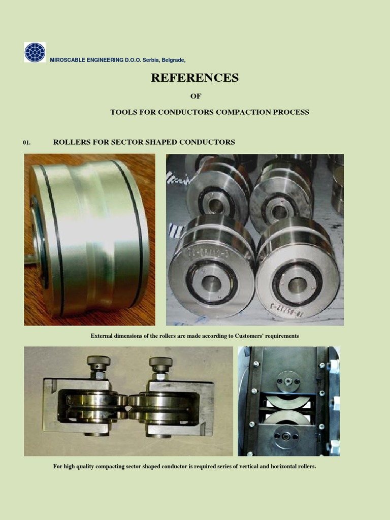 Tools for Sector Conductor Compaction | PDF | Wire | Electrical Conductor