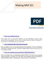 Iron Making MM 321: Course Teacher: Dr. Natraj Yedla