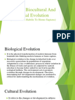 Human Biocultural and Social Evolution: (From Homo Habilis To Homo Sapiens)