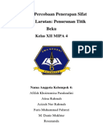 Laporan Percobaan Penerapan Sifat Koligatif Larutan Xii Mipa 4 Kimiski KLMP 4