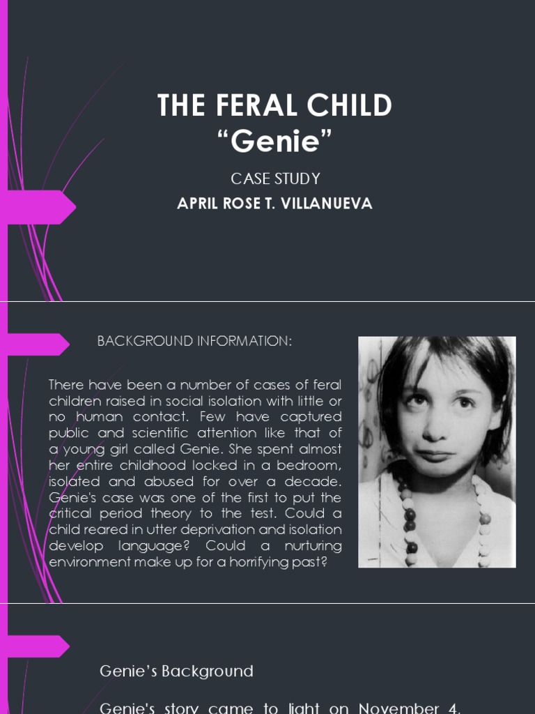 Genie's Case: A Feral Child Study | PDF | Cognitive Development | Human ...