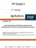 Aralin 13 - Ang Teknolohiya Sa Pagkalap NG Impormasyon Sa Pagpili NG Hayopisdang Aalagaan