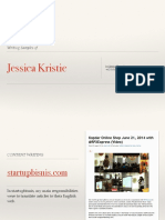Jessica Kristie - Writing Samples