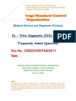 Central Drugs Standard Control Organisation: in - Vitro Diagnostic (IVD) Devices