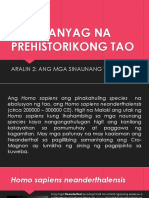 Mga Tanyag Na Prehistorikong Tao