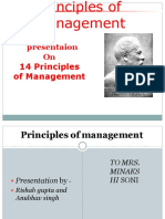 14 Principles of Management