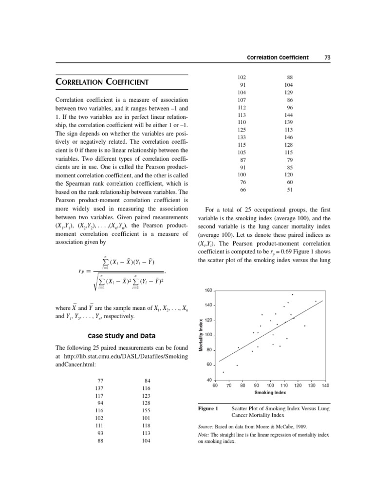 Correlation PDF | PDF | Correlation And Dependence | Data Analysis