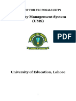 University Management System (UMS) : University of Education, Lahore