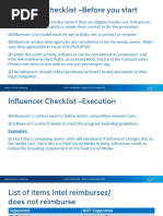 Influencer Check List