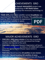 Major Achievements Isro: Sir Which Aimed To Develop The Necessary Technology To
