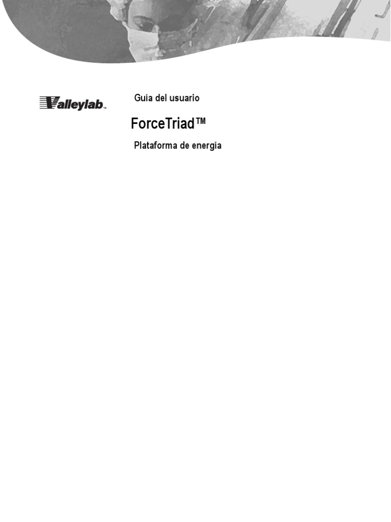 Force Triad | PDF | Cirugía | Corriente eléctrica