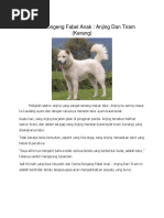 Cerita Dongeng Fabel Anak Anjing Dan Tiram